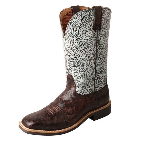 Twisted X Shoes - TWISTED X TOP HAND WESTERN BOOTS WIDE SQUARE TOE